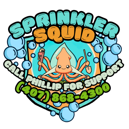 Sprinkler Squid — call Phillip for support